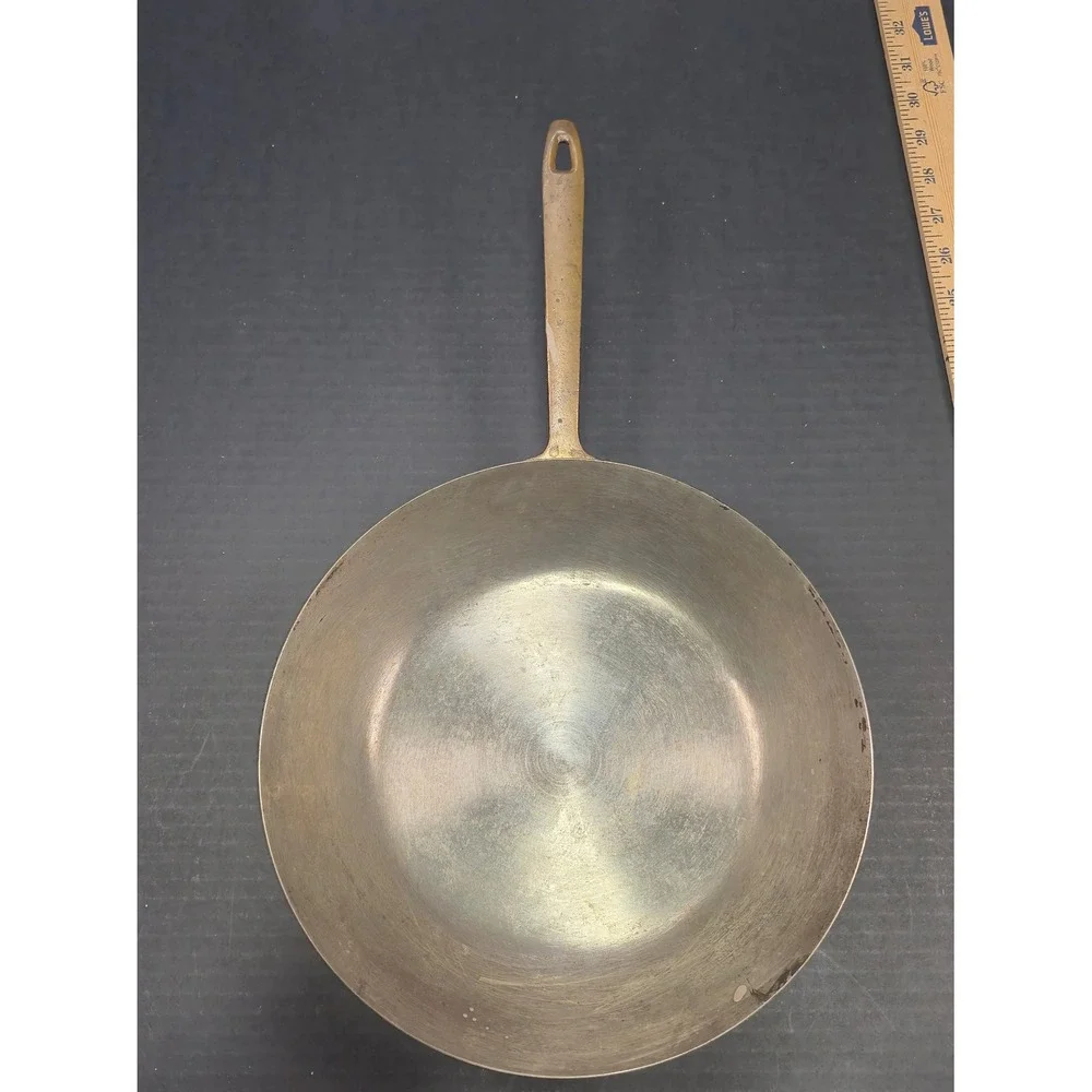Vintage Paul Revere 1776-1976 Bicentennial Copper Skillet Brass Handle 10 inch